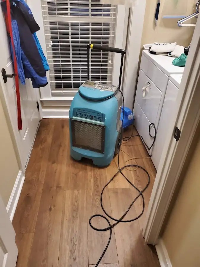 Commercial dehumidifier deployed for Flood Damage Cleanup in Republic